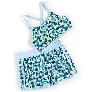 ID Ideology Toddler & Little Girls Blurred Floral Bikini 2-Pc. Swimwear Set,